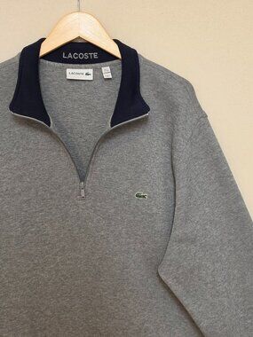 NWOT Lacoste Quarter Zip 9 4XL
